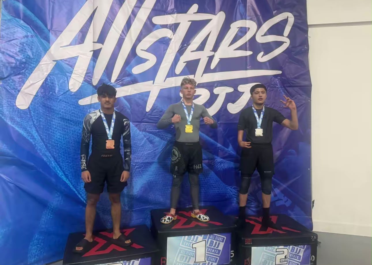 Top of the podium at Allstars BJJ championship