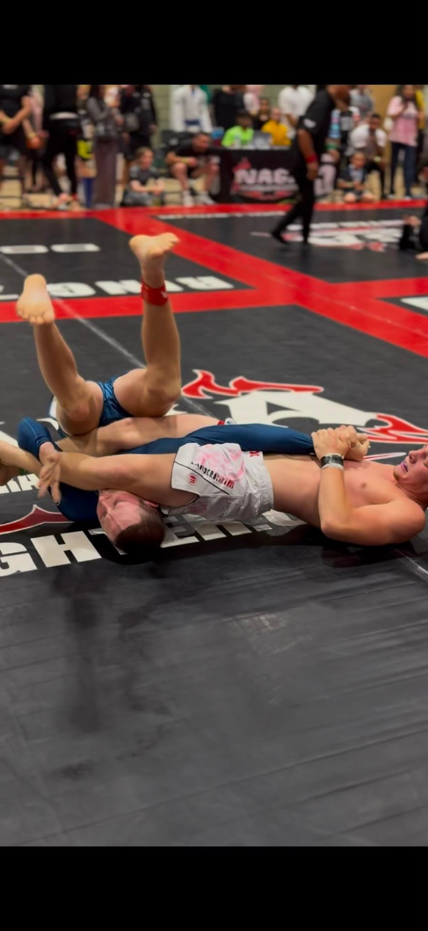Locking in the submission on the NAGA mat